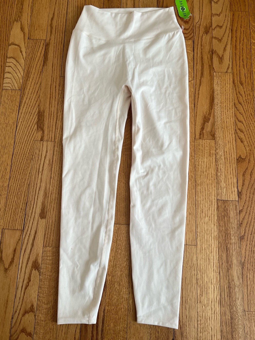 PARAGON Cream Women’s Leggings Slim Stretch Tights Size L Athleisure Yoga Pilate